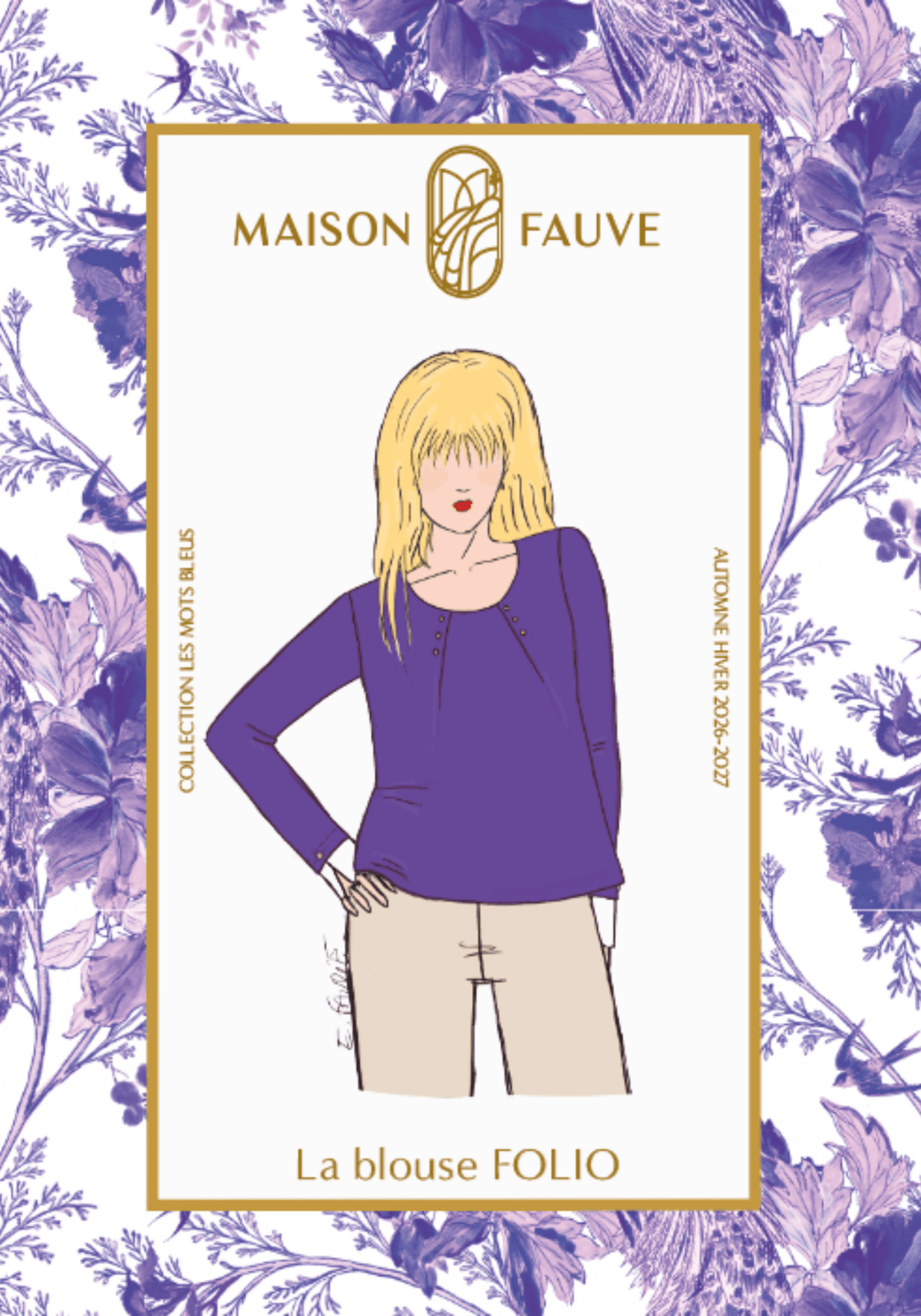 Patron couture blouse Folio - Patron pochette - Maison Fauve