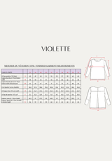 Patron couture blouse Violette - Patron pochette - Maison Fauve