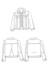 Patron couture blouson Pilar / PDF (A4, A3, A0, US Letter) - Cadres, Calques par Taille, Vidéoprojection - Maison Fauve
