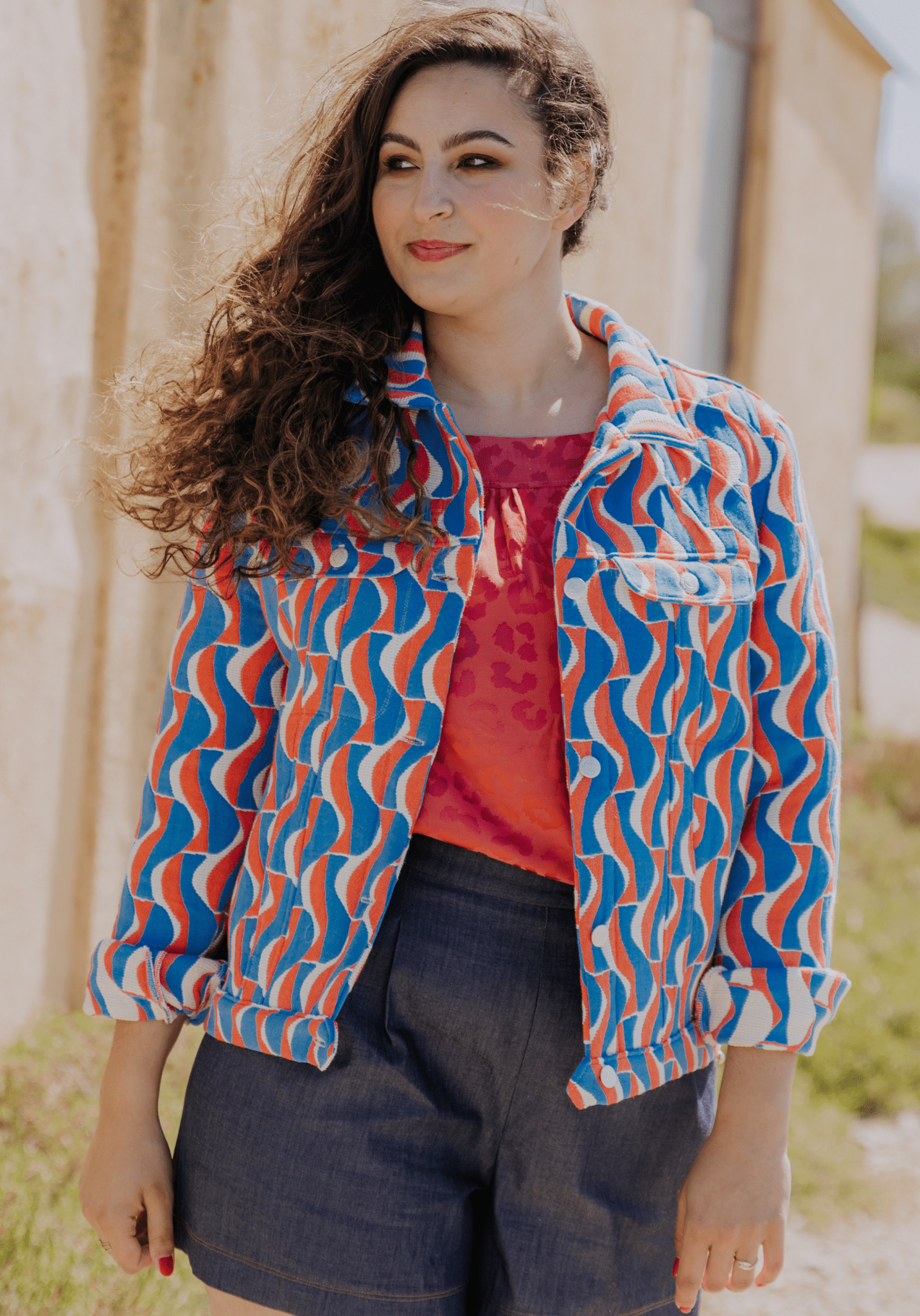 Patron couture blouson Pilar / PDF (A4, A3, A0, US Letter) - Cadres, Calques par Taille, Vidéoprojection - Maison Fauve