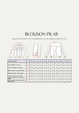 Patron couture blouson Pilar / PDF (A4, A3, A0, US Letter) - Cadres, Calques par Taille, Vidéoprojection - Maison Fauve