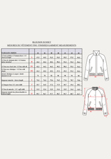 Patron couture blouson Sunset / PDF (A4, A3, A0, US Letter) - Cadres, Calques par Taille, Vidéoprojection - Maison Fauve