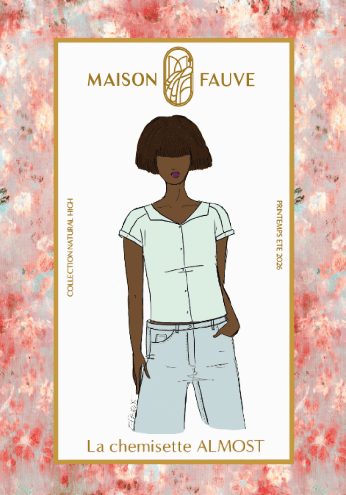 Patron couture chemise Almost - Patron pochette - Maison Fauve