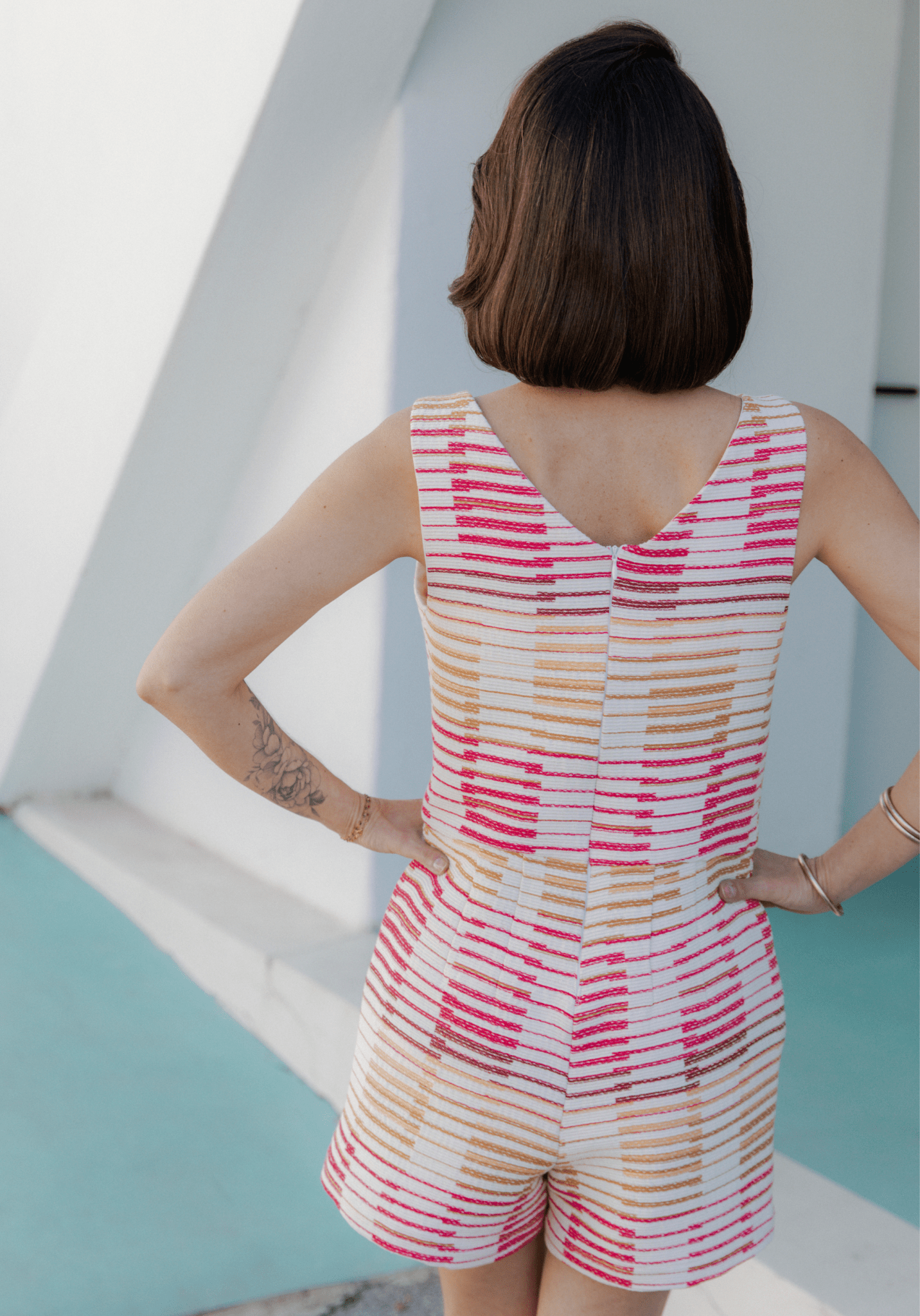 Patron couture combishort, robe Cosmopolitan / PDF (A4, A3, A0, US Letter) - Cadres, Calques par Taille, Vidéoprojection - Maison Fauve