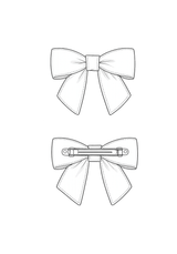 Patron couture gratuit barrette nœud / PDF à télécharger - Maison Fauve