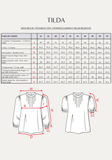 Patron couture gratuit blouse Tilda / PDF à télécharger - Maison Fauve