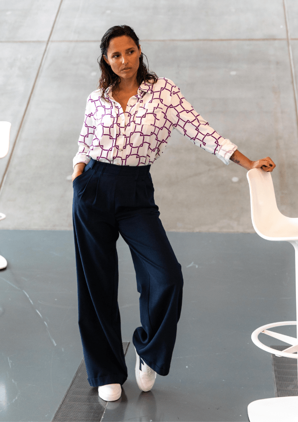 Patron couture pantalon Brooklyn / PDF (A4, A3, A0, US Letter) - Cadres, Calques par Taille, Vidéoprojection - Maison Fauve