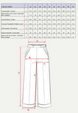 Patron couture pantalon Récif / PDF (A4, A3, A0, US Letter) - Cadres, Calques par Taille, Vidéoprojection - Maison Fauve