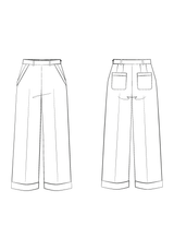 Patron couture pantalon Récif / PDF (A4, A3, A0, US Letter) - Cadres, Calques par Taille, Vidéoprojection - Maison Fauve