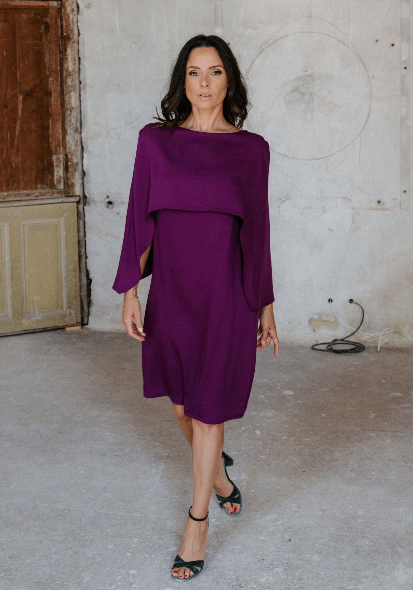 Patron couture robe cape Bonnie / PDF (A4, A3, A0, US Letter) - Cadres, Calques par Taille, Vidéoprojection - Maison Fauve
