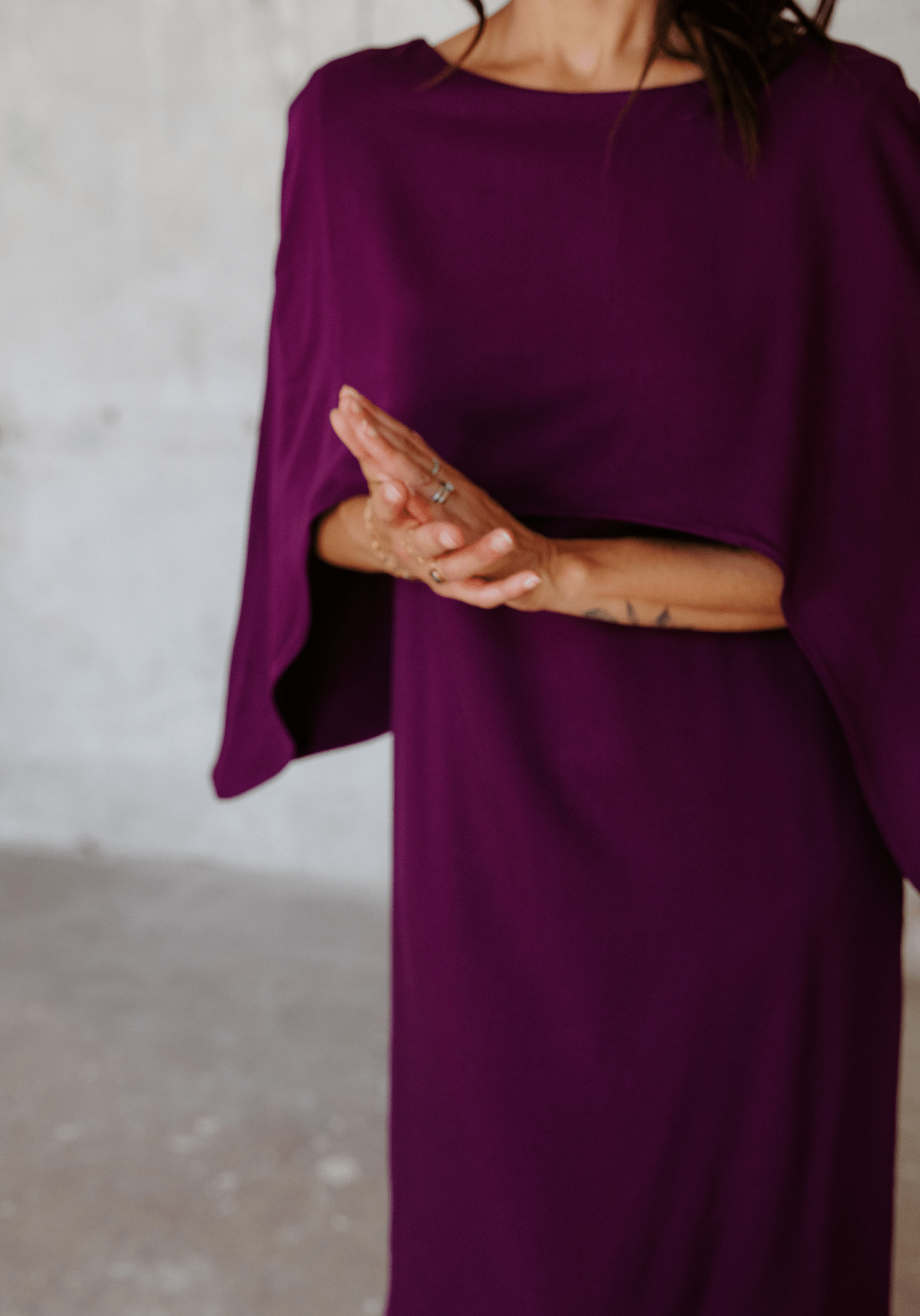 Patron couture robe cape Bonnie / PDF (A4, A3, A0, US Letter) - Cadres, Calques par Taille, Vidéoprojection - Maison Fauve