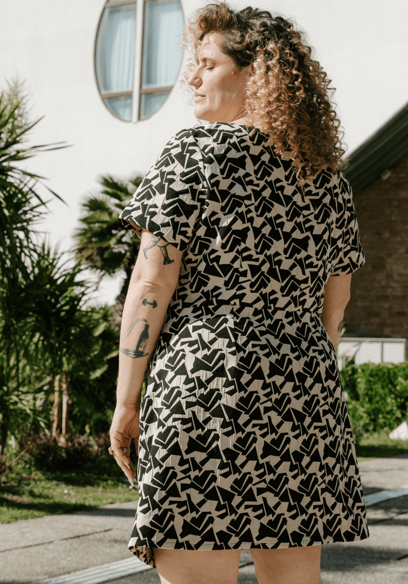 Twist draped dress sewing pattern - Paper pattern – Maison Fauve