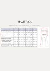 Patron couture robe Haut Vol / PDF (A4, A3, A0, US Letter) - Cadres, Calques par Taille, Vidéoprojection - Maison Fauve