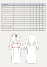 Patron couture robe Péninsule / PDF (A4, A3, A0, US Letter) - Cadres, Calques par Taille, Vidéoprojection - Maison Fauve