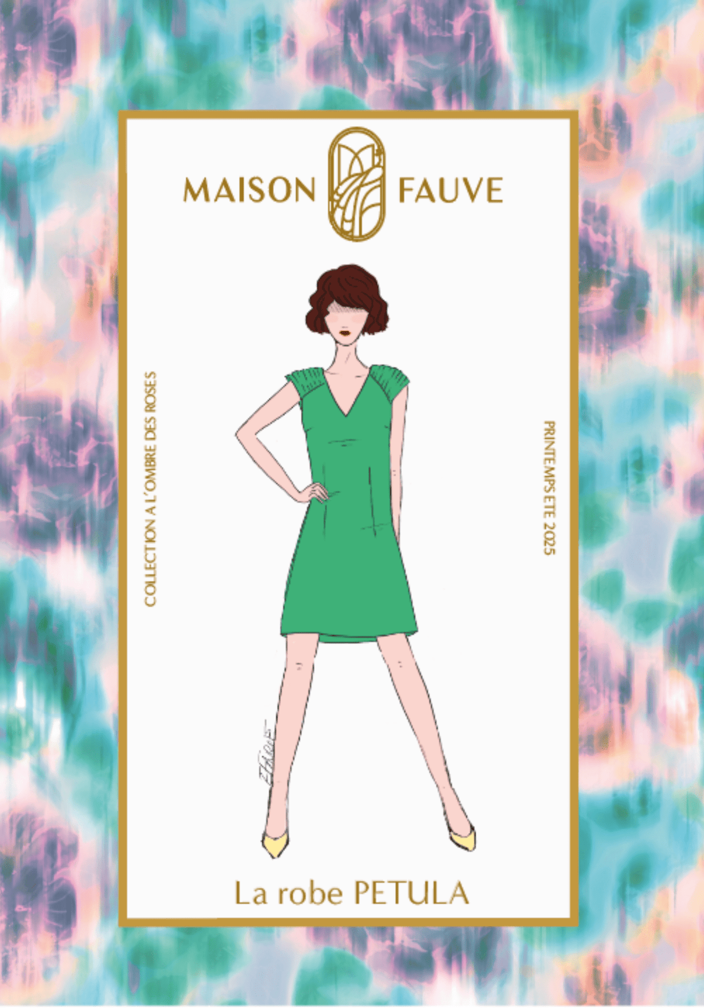 Pétula dress sewing pattern - Clutch pattern – Maison Fauve