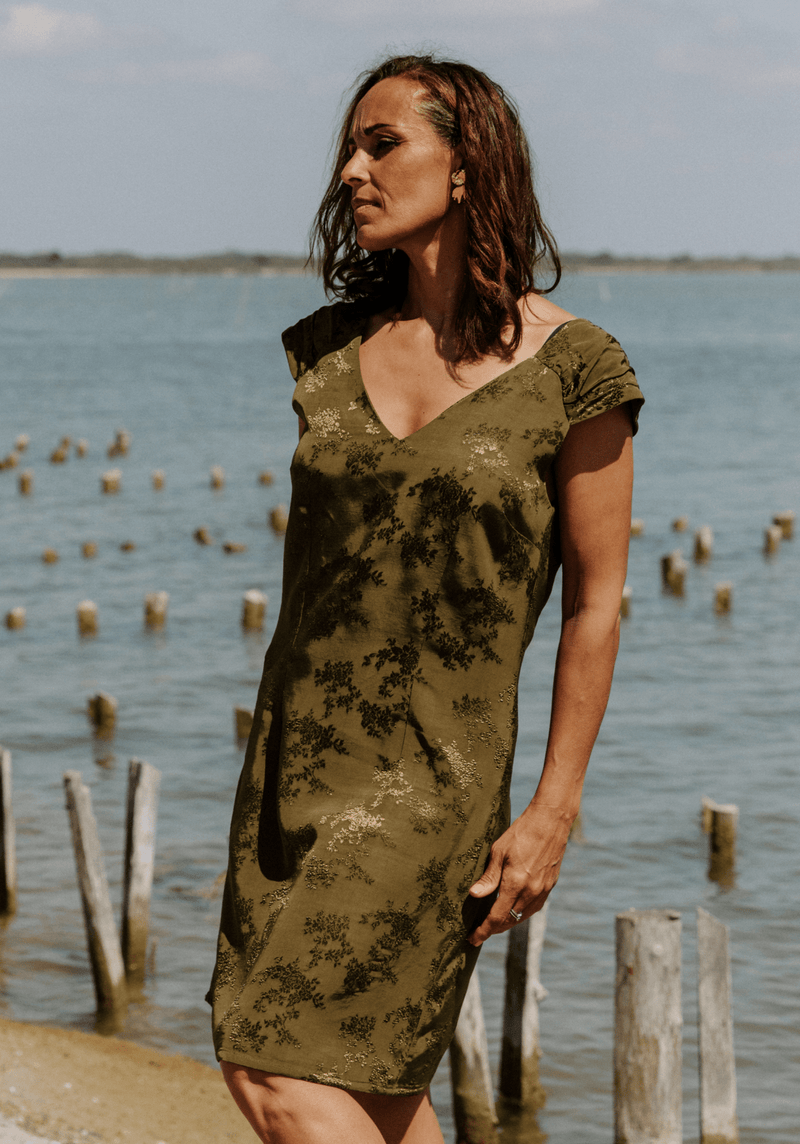 Pétula dress sewing pattern - Clutch pattern – Maison Fauve