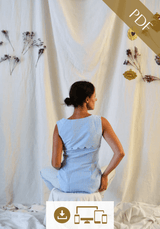 Patron couture robe, top à festons Bloom / PDF (A4, A3, A0, US Letter) - Cadres, Calques par Taille, Vidéoprojection - Maison Fauve