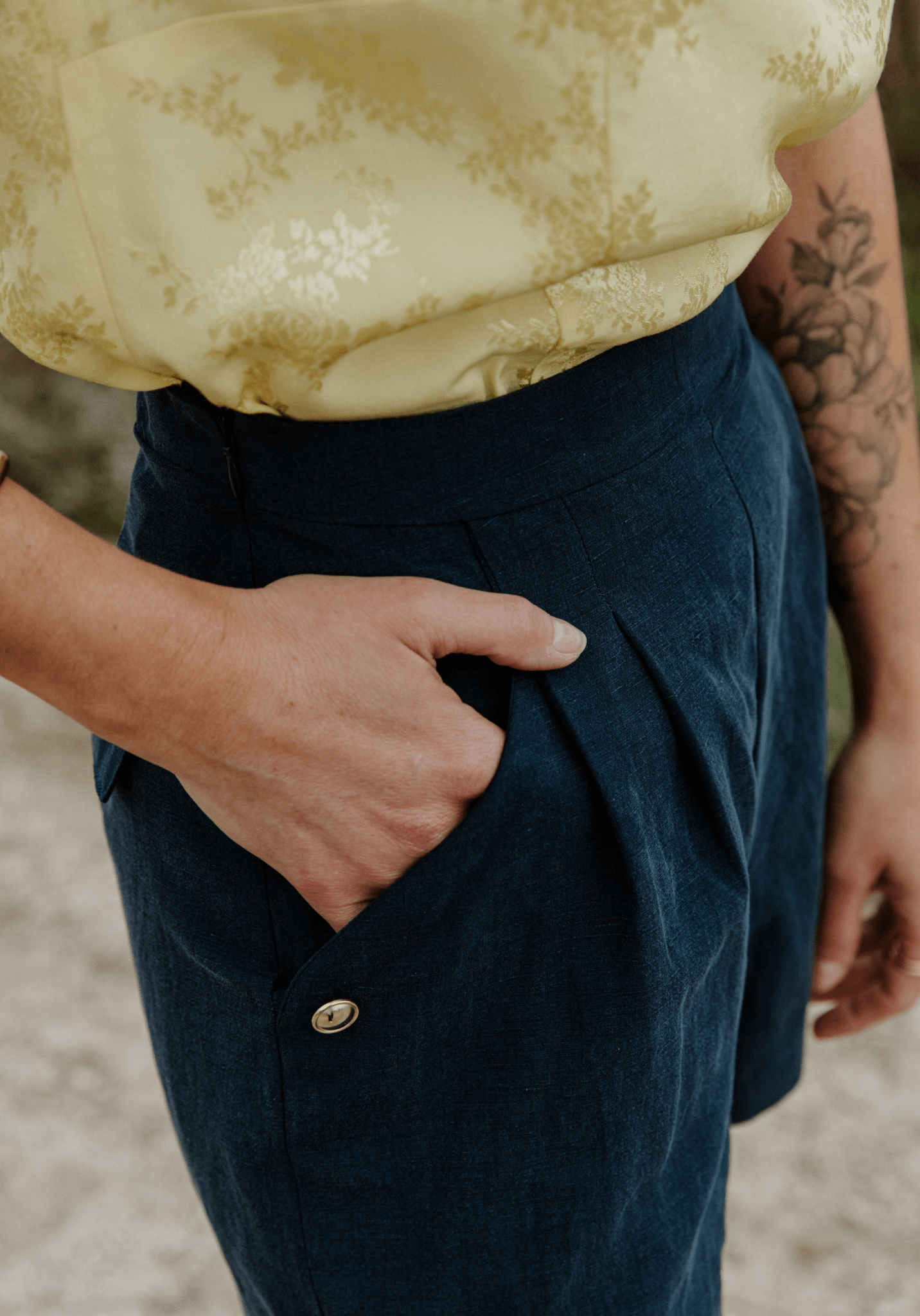 Patron couture short Grand Bain / PDF (A4, A3, A0, US Letter) - Cadres, Calques par Taille, Vidéoprojection - Maison Fauve