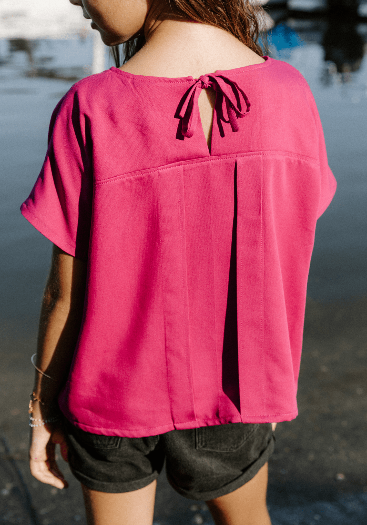 Patron couture top fille Miss Palma - Patron pochette - Maison Fauve