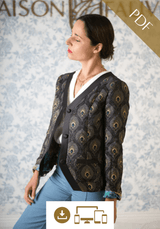 Patron couture veste Ispahan / PDF (A4, A3, A0, US Letter) - Cadres, Calques par Taille, Vidéoprojection - Maison Fauve