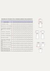 Patron robe, blouse Zénith / PDF (A4, A3, A0, US Letter) - Cadres, Calques par Taille, Vidéoprojection - Maison Fauve