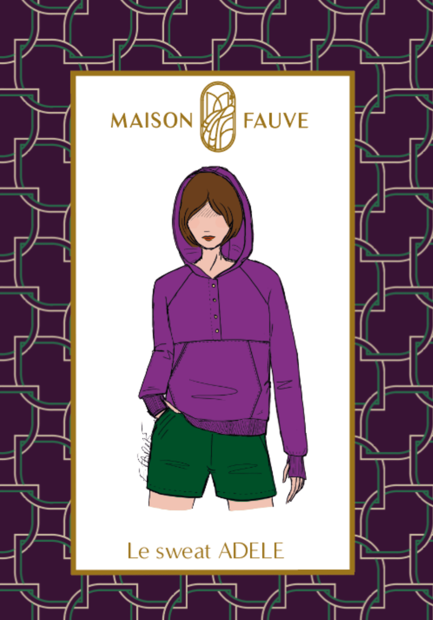 Adele sweatshirt pattern / Pocket pattern – Maison Fauve