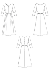 Notte dress sewing pattern - Paper pattern