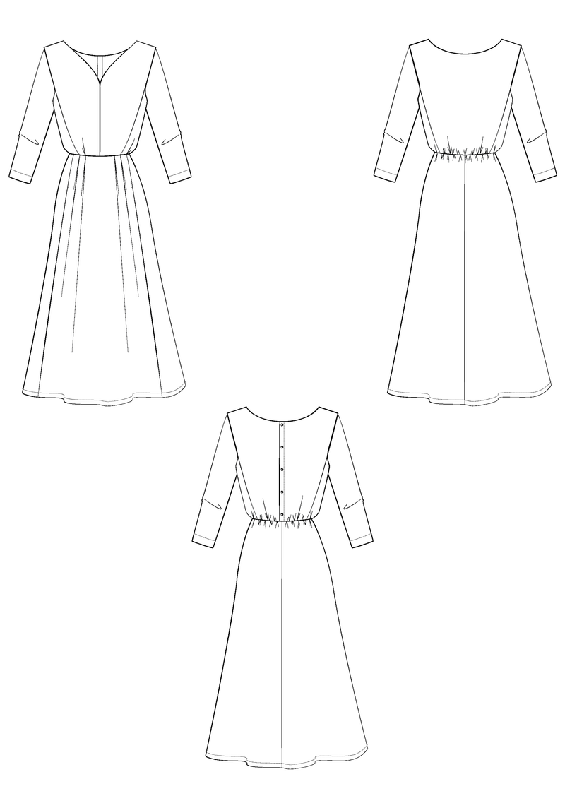 Patron couture robe Notte - Patron pochette
