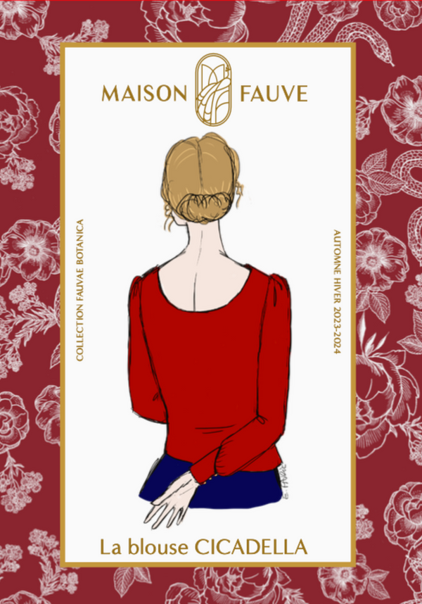 Patron couture blouse Cicadella / Patron pochette (Spécial débutant)