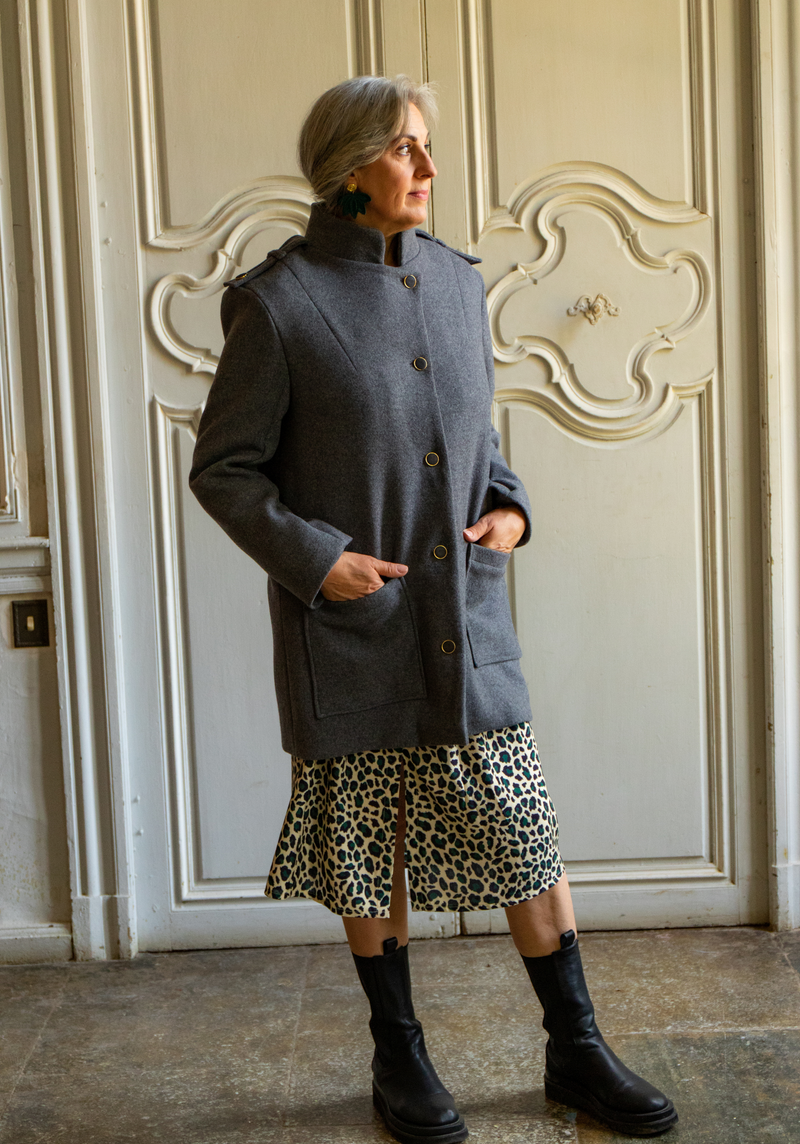 Patron couture manteau Tigris / PDF (A4, A3, A0, US Letter) - Cadres, Calques par Taille, Vidéoprojection