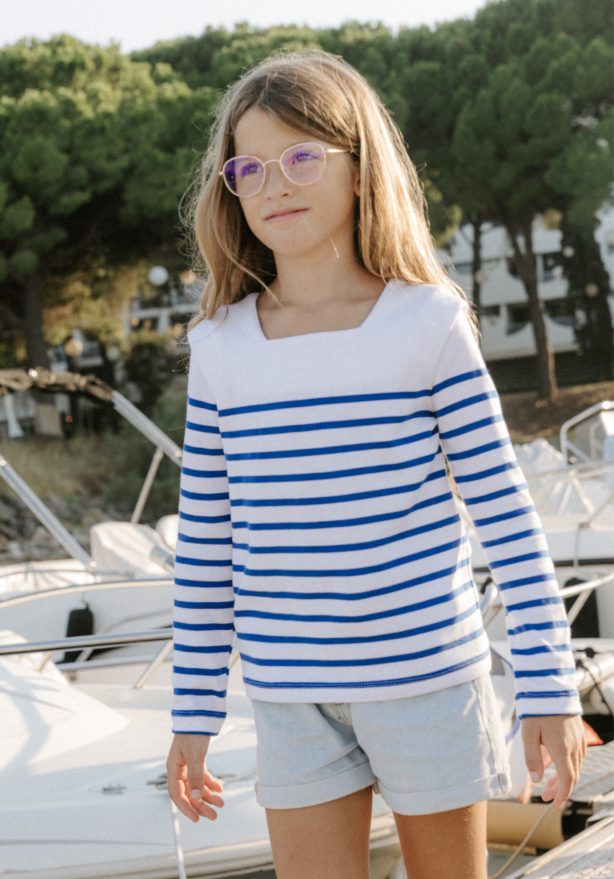 Miss Pirate sailor top sewing pattern / PDF (A4, A3, A0, US Letter) - Boxes, Layers by Size, Video Projection