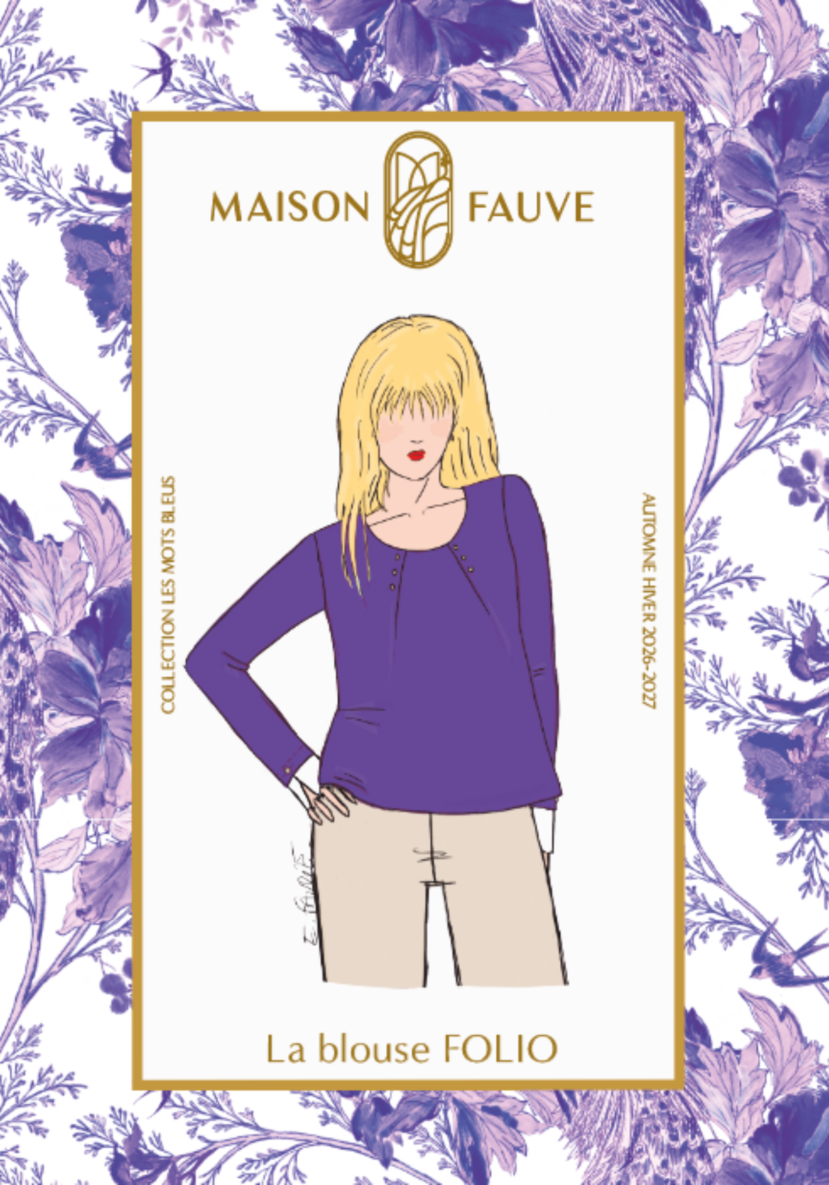 Folio blouse sewing pattern - Envelope pattern