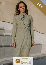 Patron couture robe Péninsule / PDF (A4, A3, A0, US Letter) - Cadres, Calques par Taille, Vidéoprojection