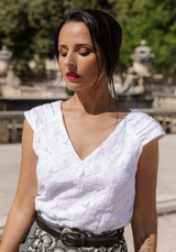 Tissu dentelle florale Daphné - Plusieurs coloris