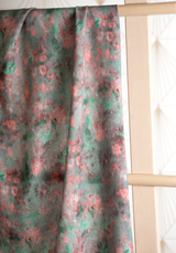 Ghost Flower Printed Viscose Poplin Fabric - Various Colours