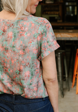 Ghost Flower Printed Viscose Poplin Fabric - Various Colours