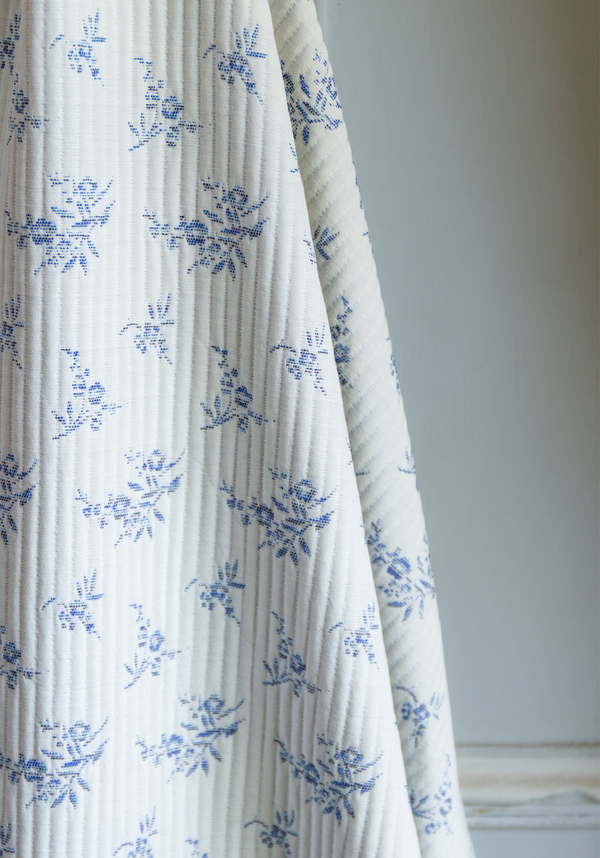 COUPONS - Tissu jacquard Botanica Ecru