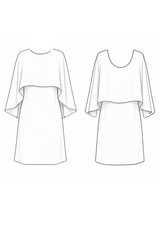 Bonnie Cape Dress Sewing Pattern / PDF (A4, A3, A0, US Letter) - Frames, Layers by Size, Video Projection