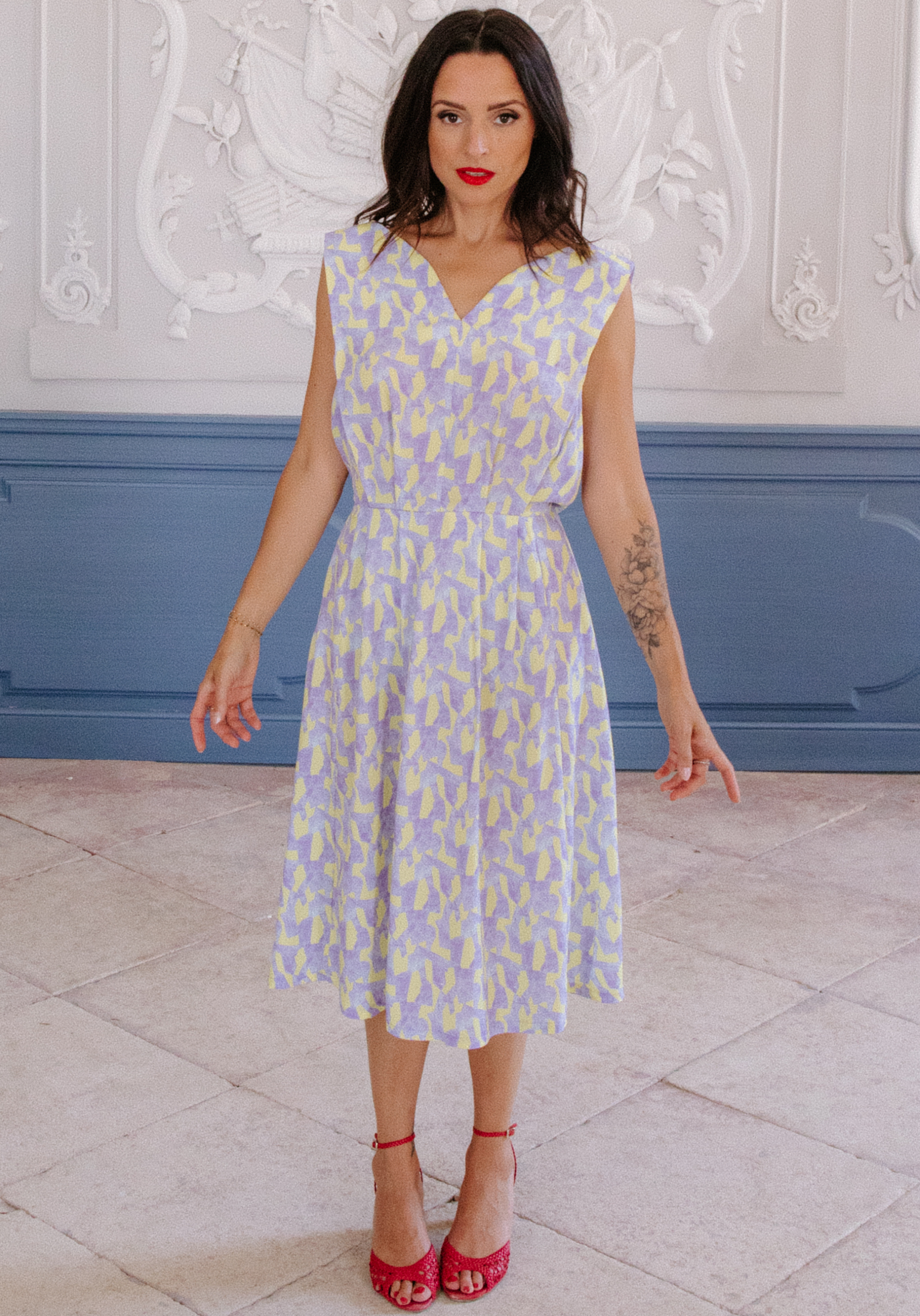 Notte sewing pattern facing add-on - sleeveless version (PDF to download)