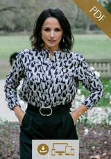 Scala Blouse Sewing Pattern / PDF (A4, A3, A0, US Letter) - Frames, Layers by Size, Video Projection