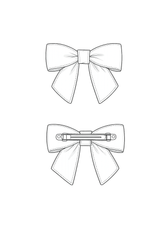 Patron couture gratuit barrette nœud / PDF à télécharger