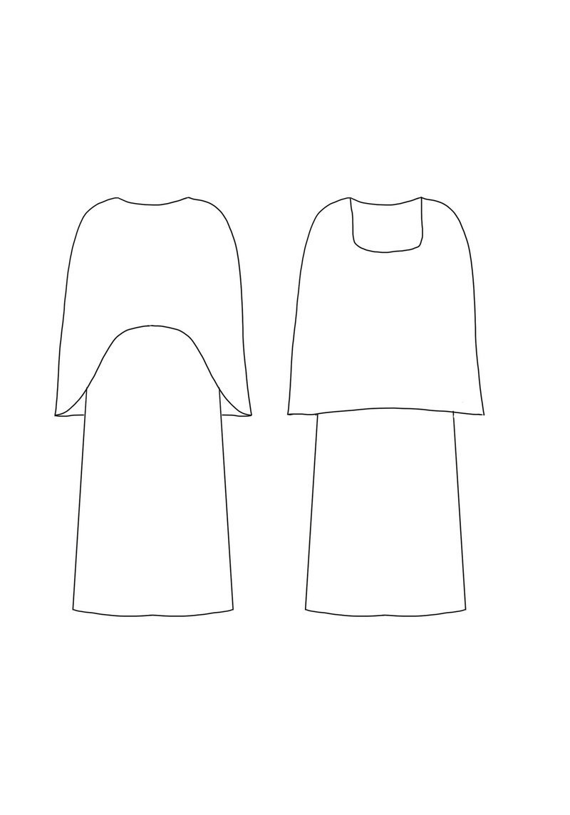 Patron robe cape Bonnie / Patron PDF