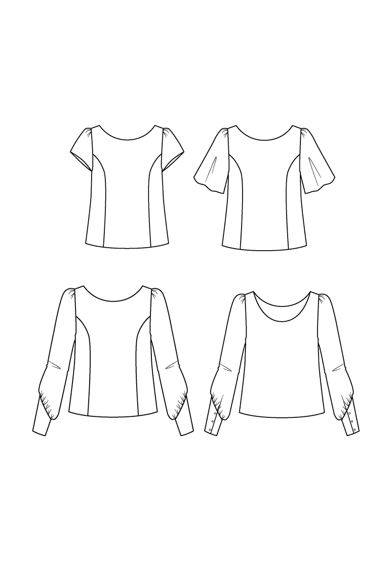 Patron couture blouse Cicadella / Patron pochette (Spécial débutant)