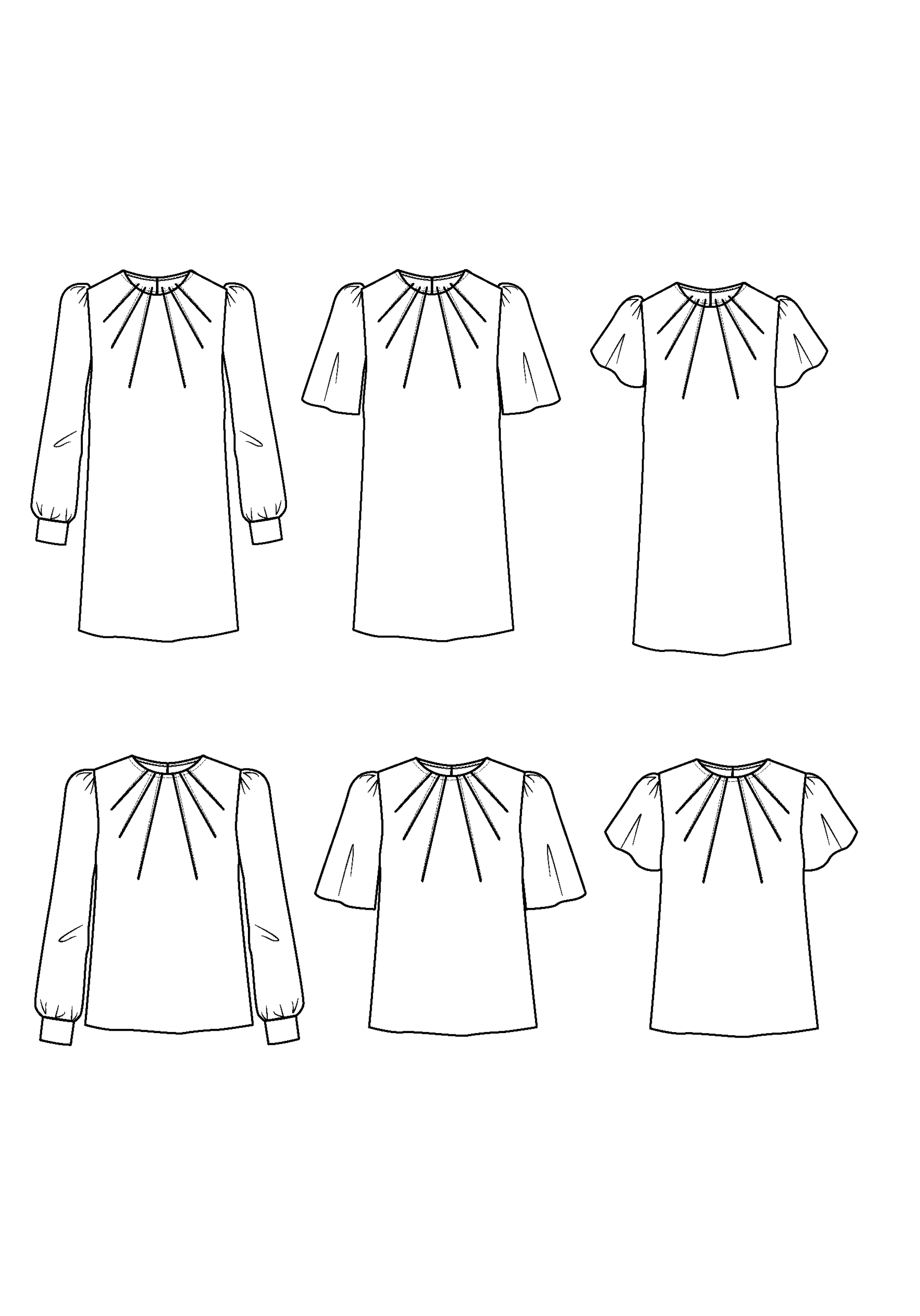 Miss Zenith Girls' Blouse Sewing Pattern - Printed Pattern