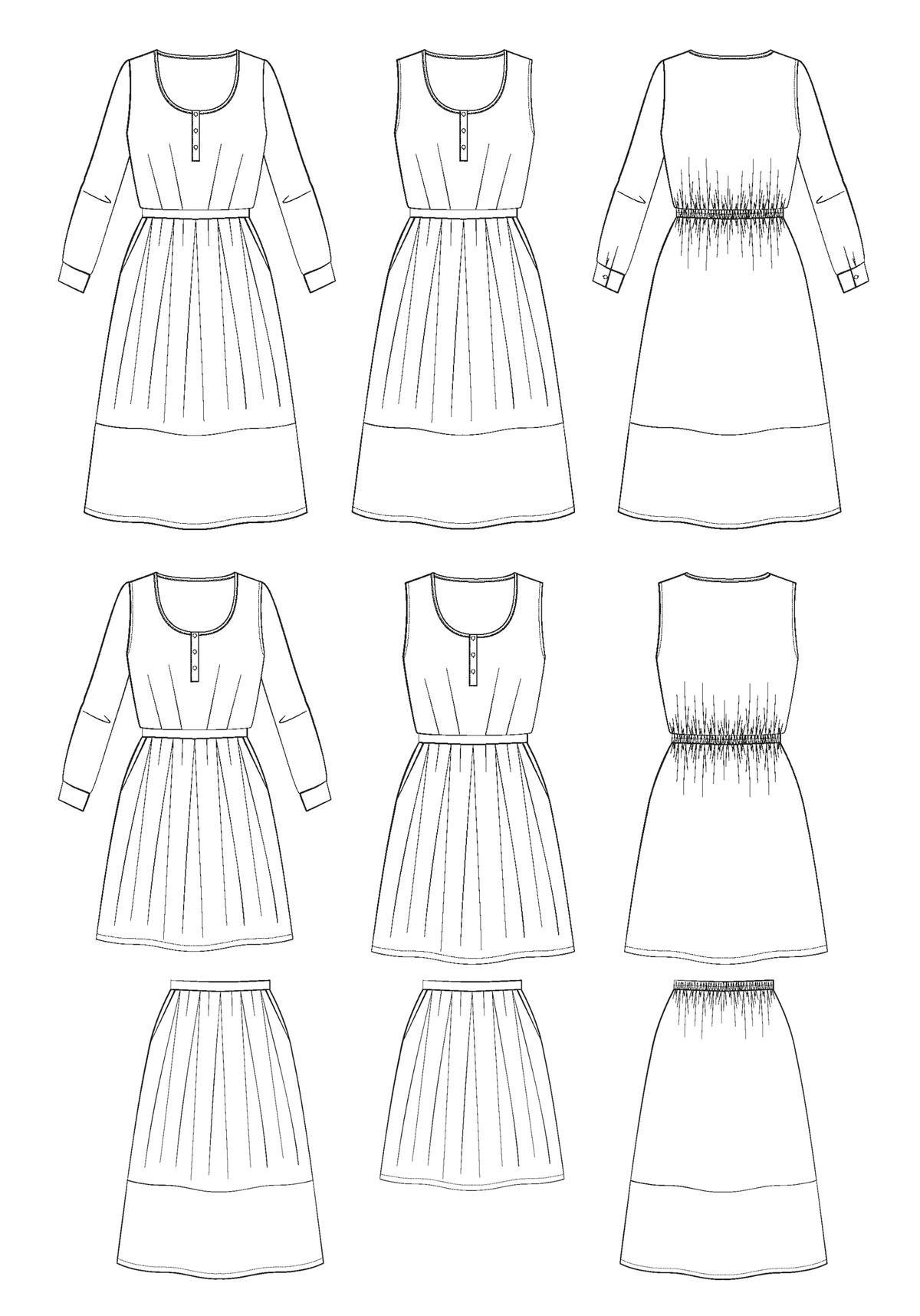 Prose dress sewing pattern - Envelope pattern