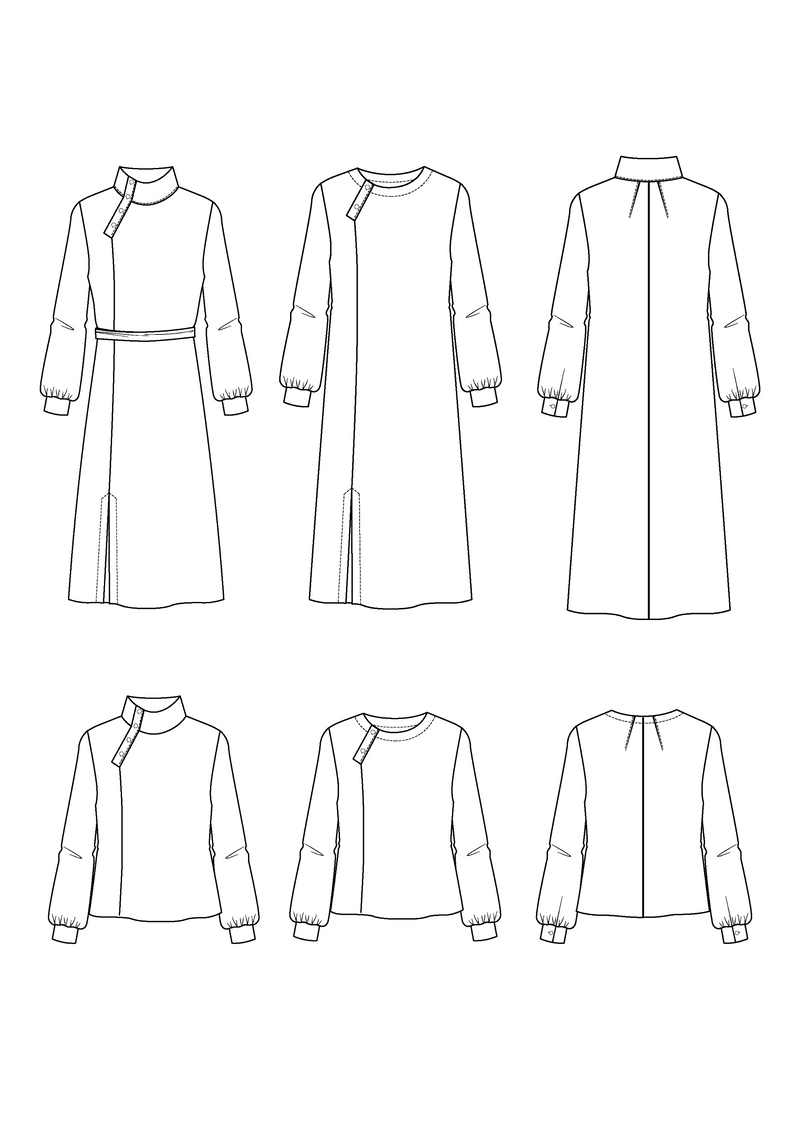 Patron couture robe, blouse Soliflore / Patron pochette