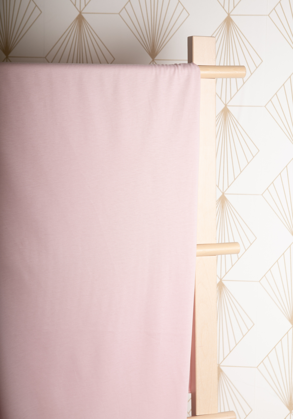 Soft 100% cotton jersey in burgundy and dusty pink