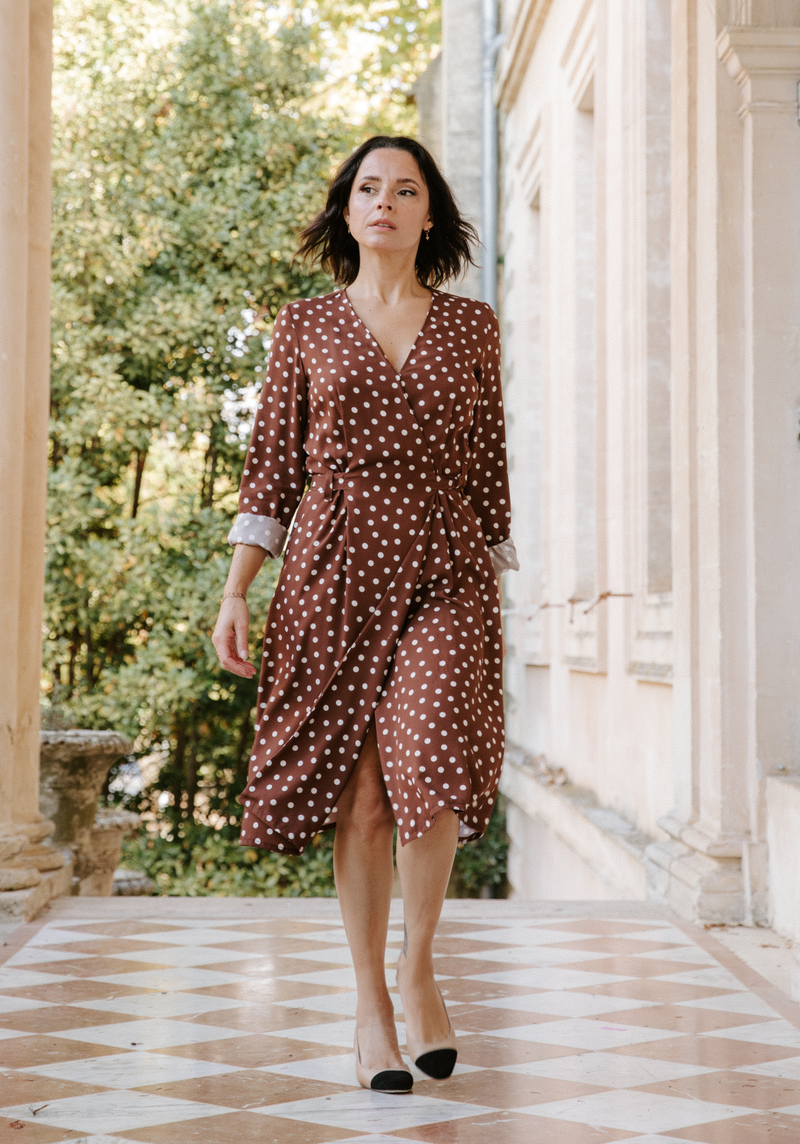 Soho wrap dress Maison Fauve sewing pattern Soho wrap dress Maison Fauve sewing pattern