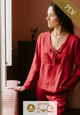 Soupir Pyjama Pattern / PDF (A4, A3, A0, US Letter) - Frames, Layers by Size, Video Projection