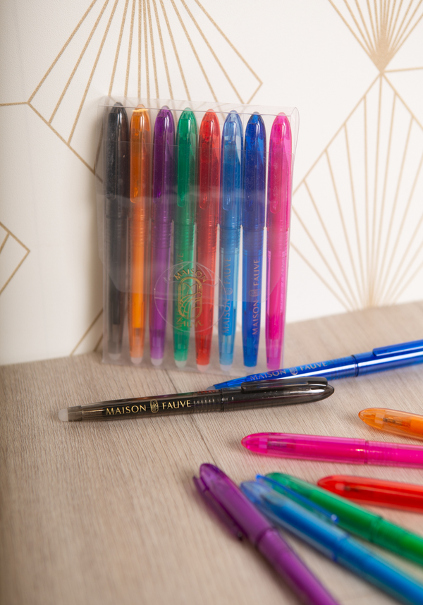 Set de 8 Stylos Effaçables Maison Fauve